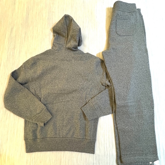 Polo Ralph Lauren Classic Full-Zip Fleece Sweatsuit Ash Grey Heather Black Pony - Picture 5 of 16